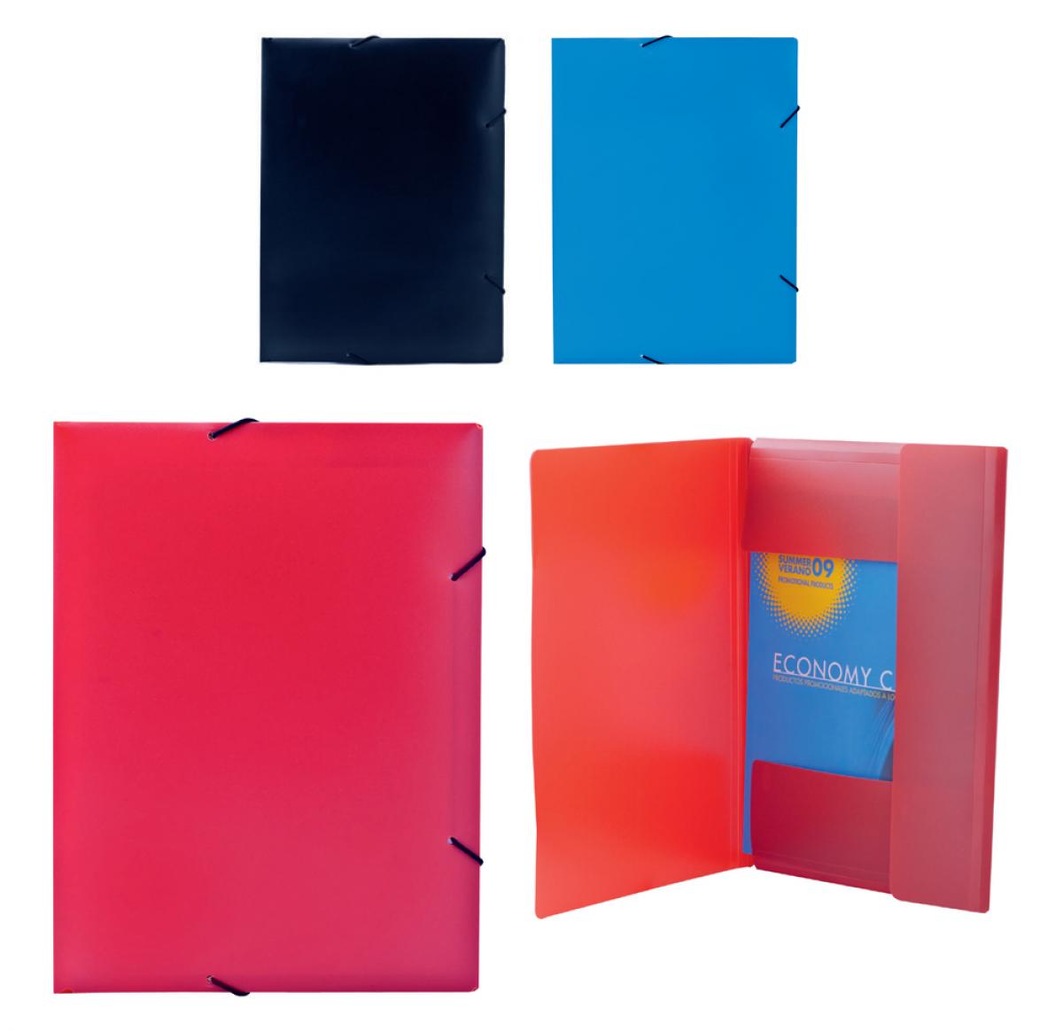 Printed PVC Document Folders With Elastic Closure