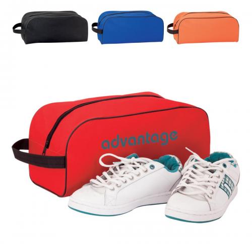 Promotional Zipped Polyester Sports Shoe Bag With Carry Handle