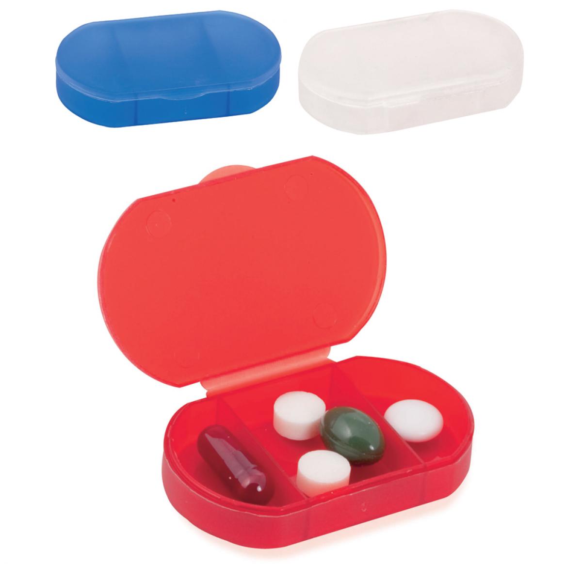 Custom Pill Organiser Boxes - 3 Compartments