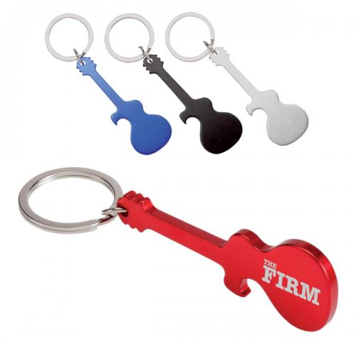 Custom Guitar Keyrings And Bottle Opener - Aluminium