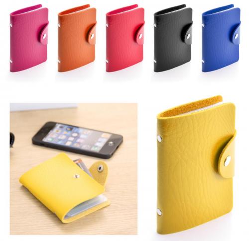 Credit Card Holder - 10 Compartments Press Stud Closure