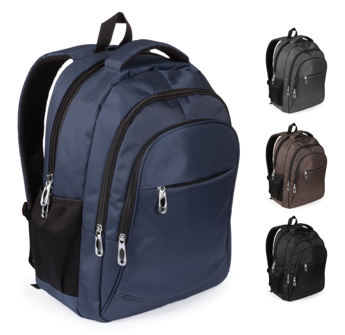 Nylon Zipped Laptop Rucksack