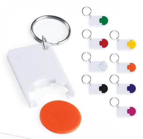 Euro Trolley Coin Keyring
