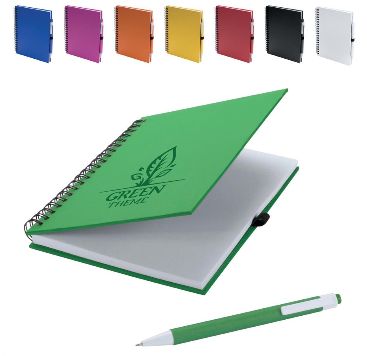 Eco Friendly Spiral Bound Notebook & Recycled Pen - Koguel