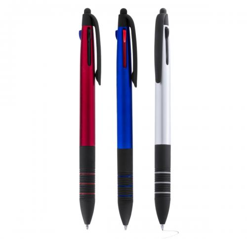 Custom Smartphone Stylus Touch Ball Pens 4 In 1 Colour Inks