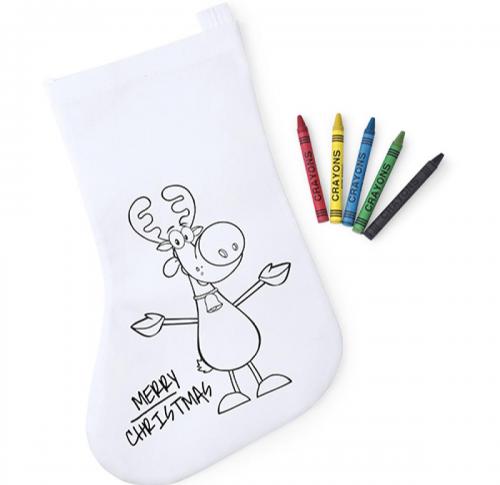 Colour You Own Christmas Stocking with Five Wax Crayons