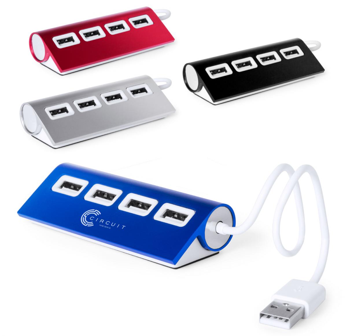 Branded USB Hubs Aluminium