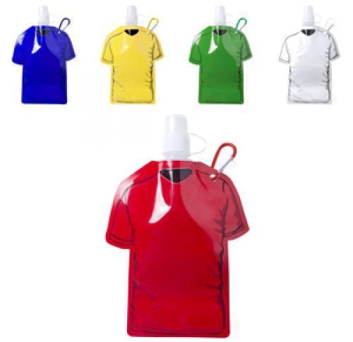 Printed Sports Shirt Shaped Foldable 500ml Drinks Bottle