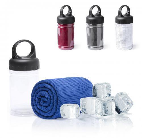 Gym Towel in Screw Top Plastic Container