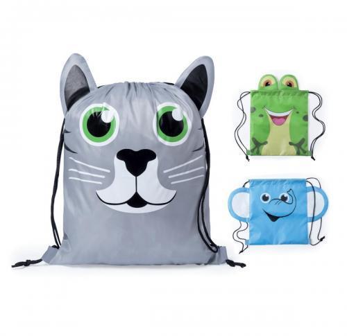 Kids Drawstring Animal Bag