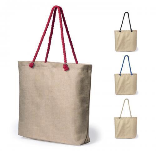 Supermarket Shopping Bags Long Handled Jute