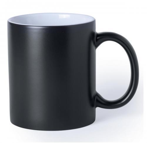 Printed Sublimation Mug Bardots 350ml Black Exterior