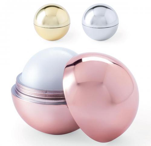 Printed Vanilla Flavour Lip Balms Metallic Egg Shape