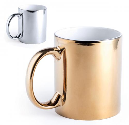 Branded Metallic 350ml Coffee Mug