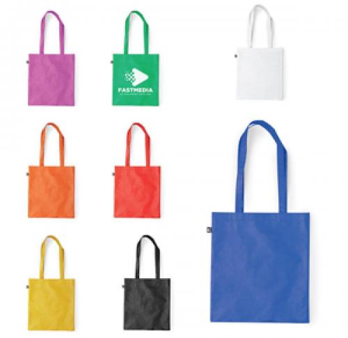 Recycled Shopping Tote Bag RPET Matt Finish Long Handles