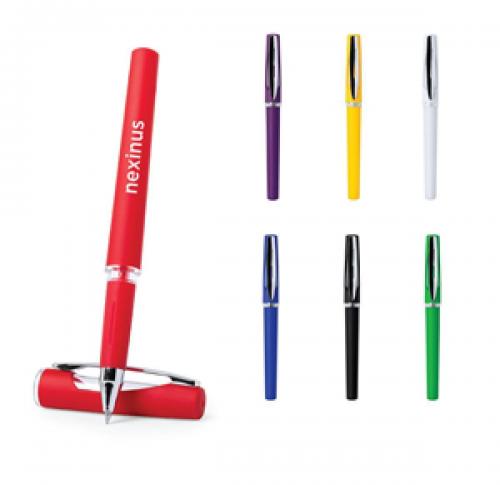 Branded  Rollerball Pen Soft Touch College