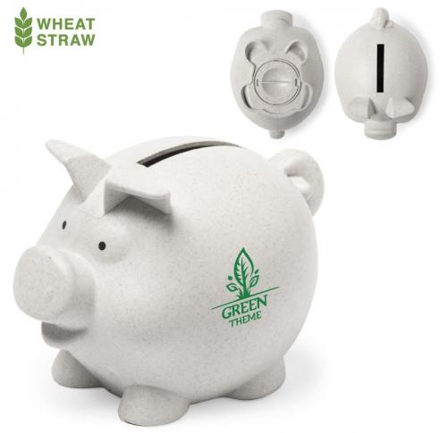 Eco Friendly Bamboo Fibre Piggy Bank  Money Box 