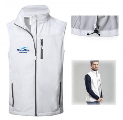 Waterproof Soft Shell Body Warmer Zipper Closure