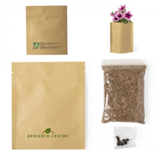 Paper Growing Bag With Petunia Seeds & Growing Compound