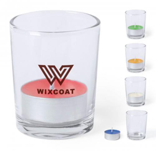 Glass Tea Light Holder & Fragranced Candle
