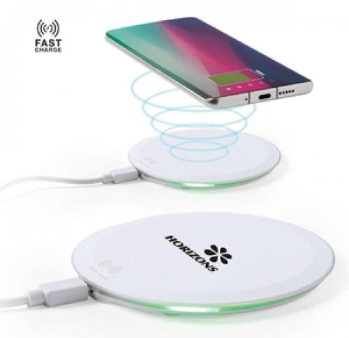 Wireless Charger Round 10W Fast Charge Compatible with Smartphones