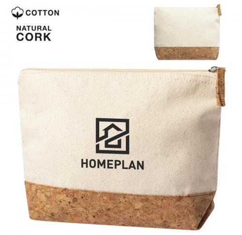 Eco Raw Cotton & Cork Beauty Bag Subrum