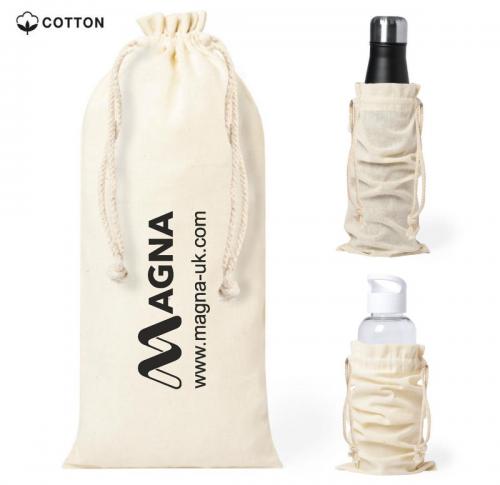 Eco 100% Cotton Bottle Bag Marcex 12 x 33 cms