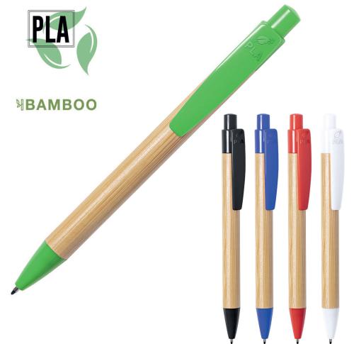 Bamboo & PLA Ballpoint Pen 100% Recyclable Compostable