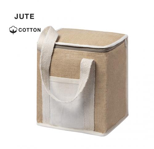 Custom Printed Tall Cooler Insulated Bags Jute & Cotton Eco