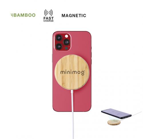Bamboo Wireless Magnetic Phone Charger