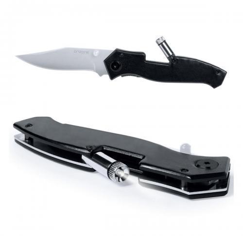 Printed Stainless Steel Pocket Knives Safey Lock & Torch