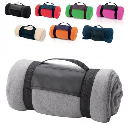Branded Promotional Fleece Blankets With Carry Case