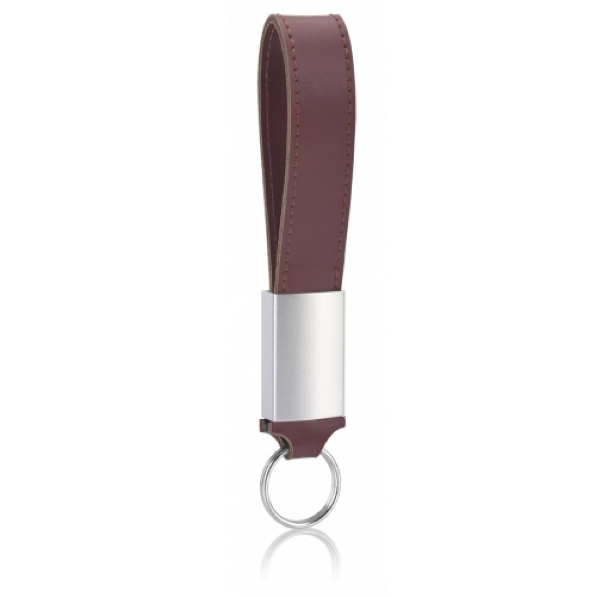 USB Flash drive With Leather Keyring