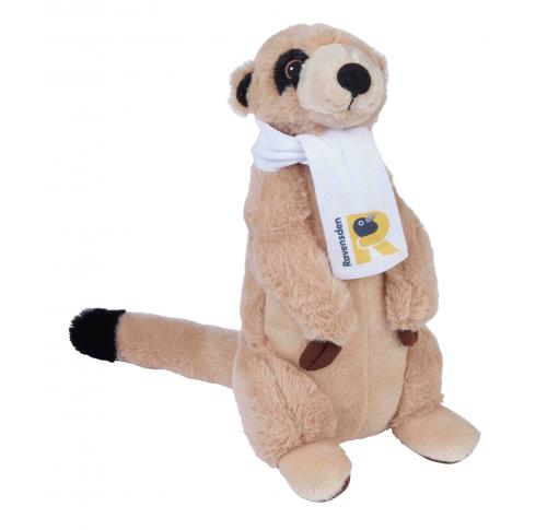 Promotional Recycled Meerkat With Printed Scarf - 25cm