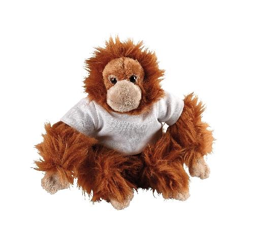 Plush Orangutan With Printed T-Shirt