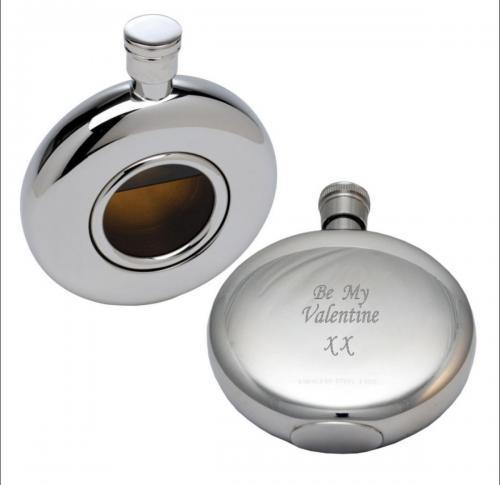 Round Window Metal Hip Flask