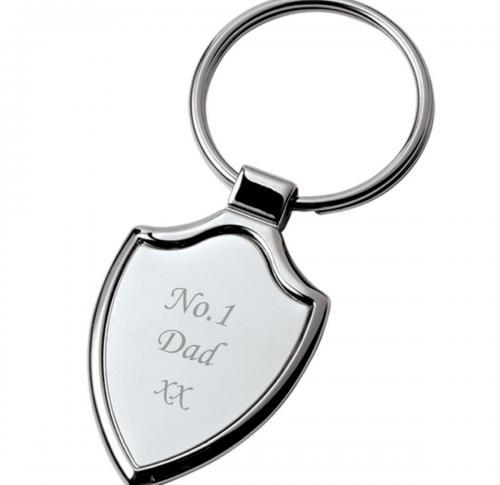 Keyring in a shield shape