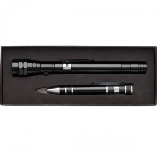 Printed PromotionalSet Of Torch And Screwdriver In Gift Box