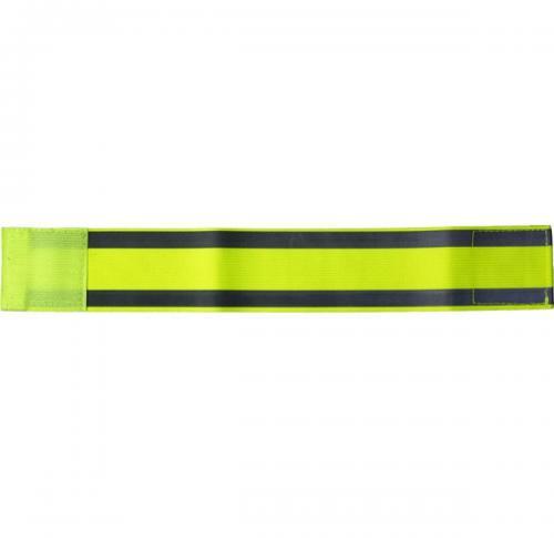 Arm band with reflective stripes