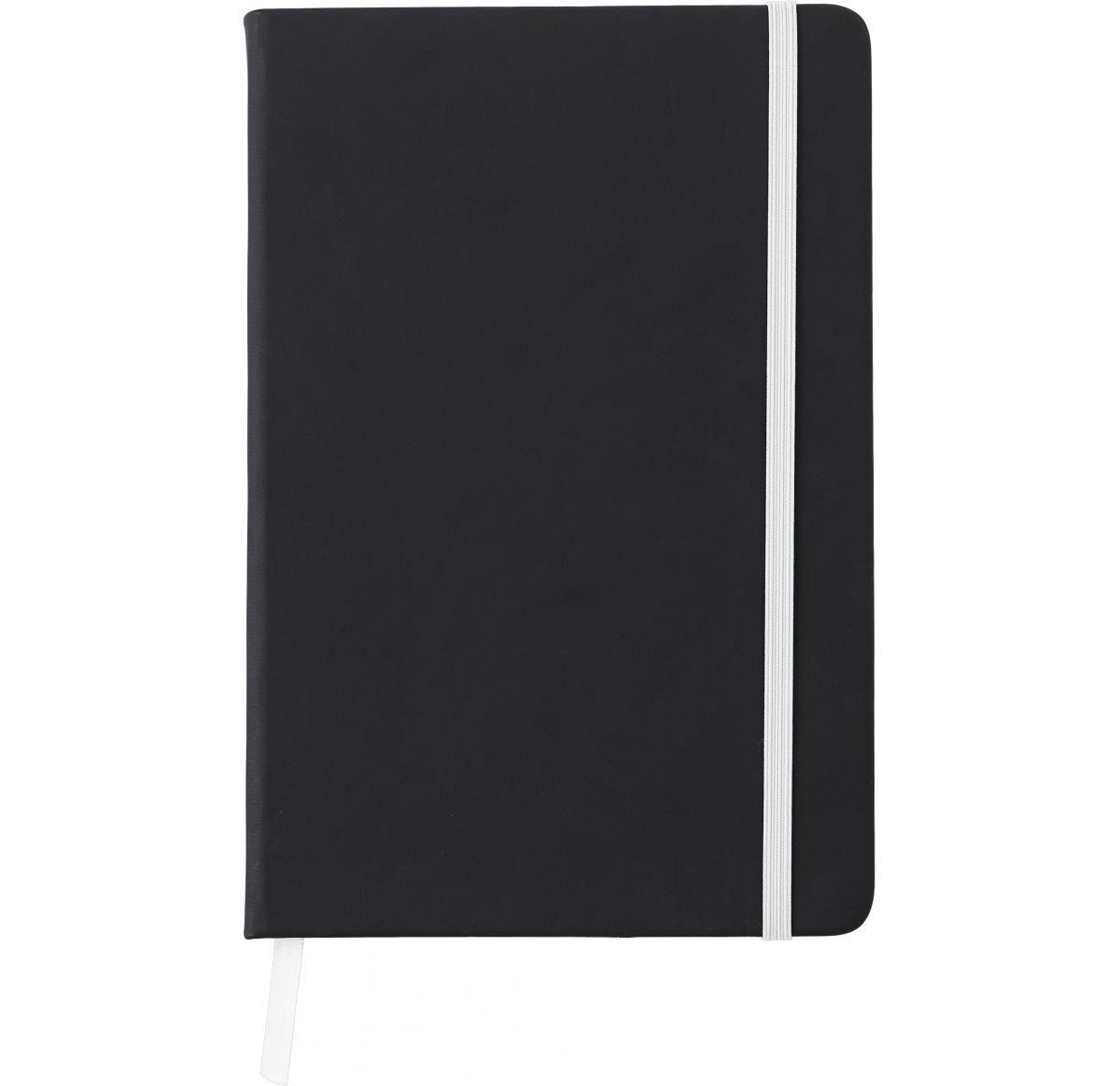 Branded A5 Notebook 96 Lined Pages Elastic Closure