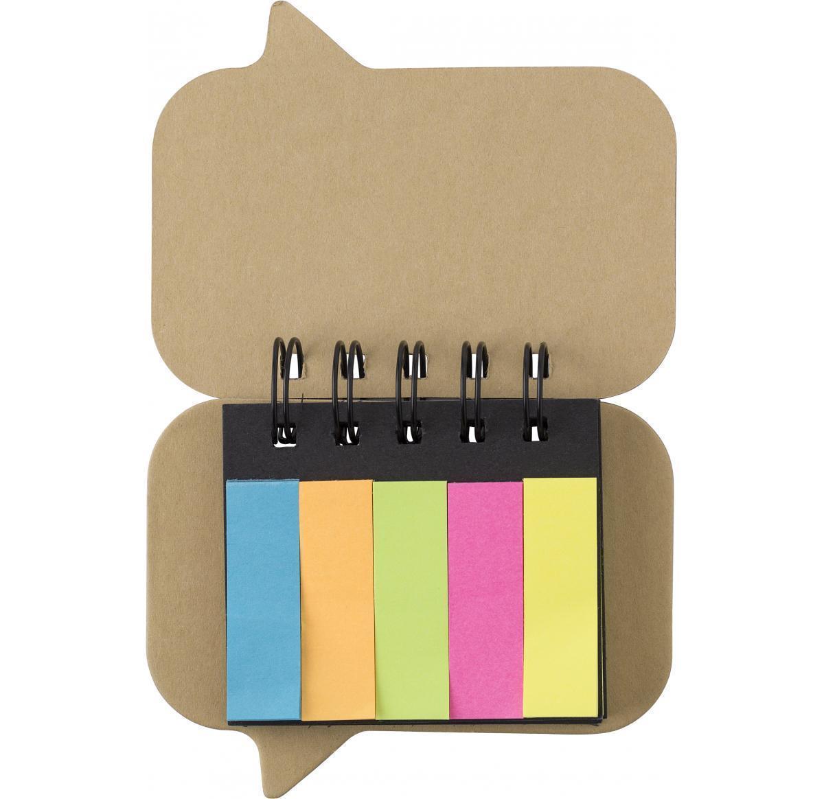 Speech Mark Shaped Paper Sticky Notes Spiral Bound