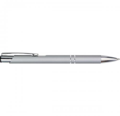 Metal rubberized ballpen