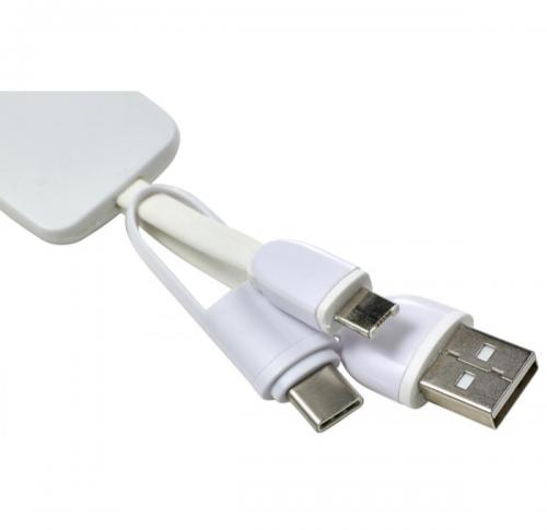 USB-C charging cable with key ring