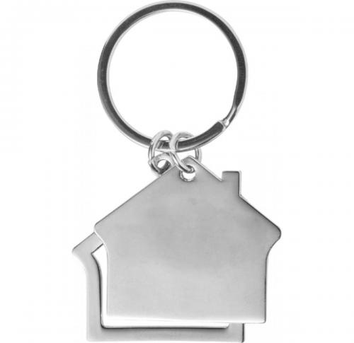 Company Keyrings - House Shaped Metal Gift Boxed