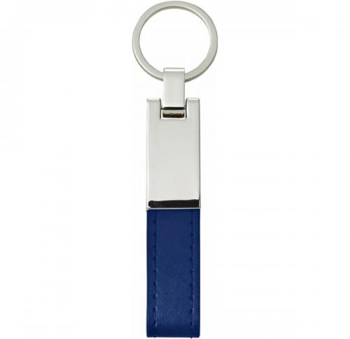 Business Printed Steel Key Chains With PU Loop