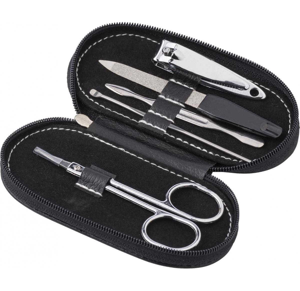 PVC pouch with manicure set