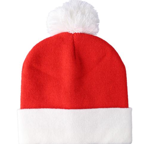 Embroidered Luxury Branded Knitted Christmas Santa Beanie Hat