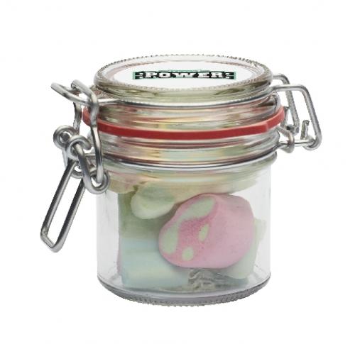Custom Logo Sweet Jars 255ml Glass Jar With Choice Of Base Category Sweets