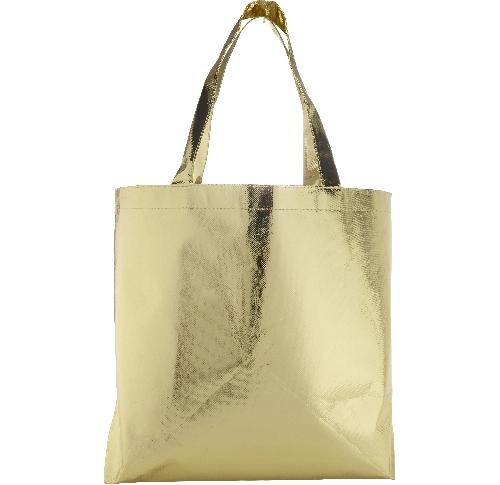 Metallic Tote Shopping Bag - laminated               