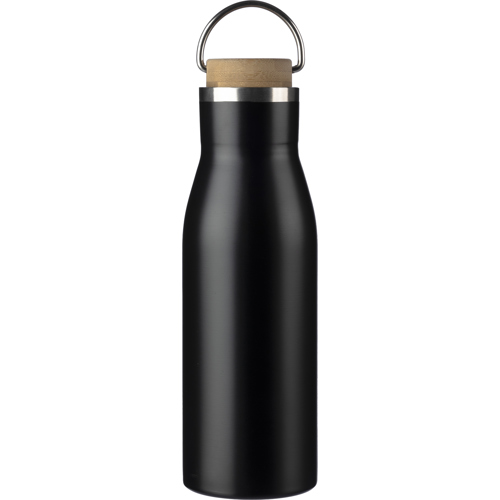 Custom Logo Recycled Stainless stee lDrinking Water  bottles (500ml)Bamboo Lid 